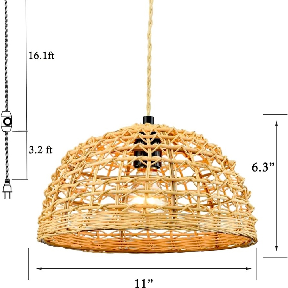 Rattan Pendant Light
